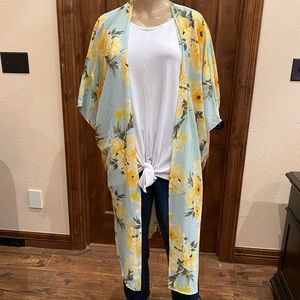 Promesa Long Floral Kimono
